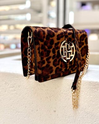 Cecilia Circle Logo Handbag • Spotted Saddle