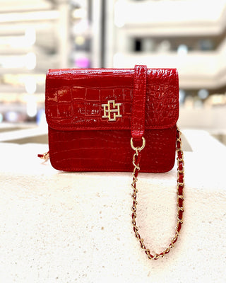 Evelyn Crossbody • Red Patent EC