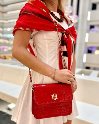 Evelyn Crossbody • Red Patent EC