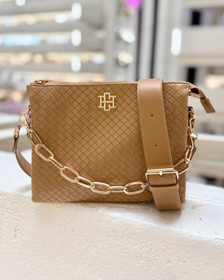 Ariana Crossbody • Woven Tan