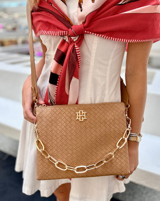 Ariana Crossbody • Woven Tan