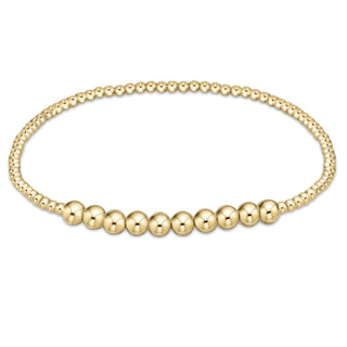 Classic Gold Beaded Bliss 2mm Bead Bracelet • 4mm Gold