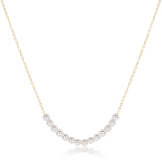 16" Necklace Gold • Beaded Bliss Pearl