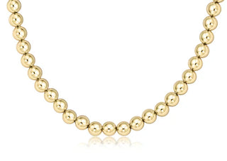 17" Choker Classic Gold 7mm Bead