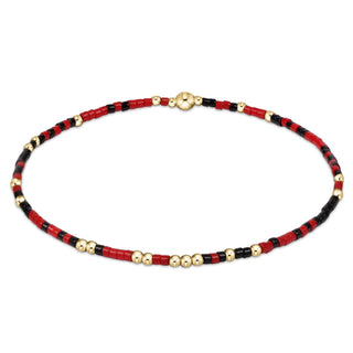 Game Day Hope Unwritten Bracelet • Bright Red & Onyx
