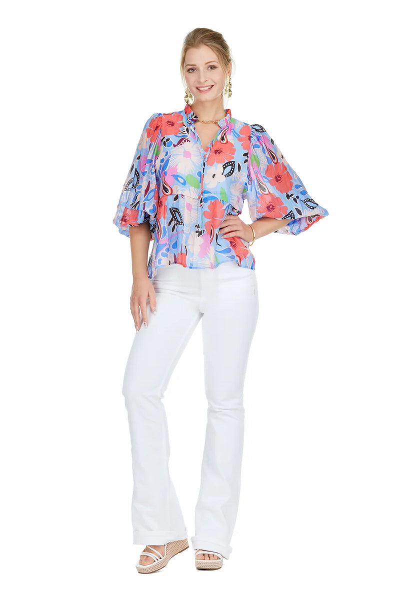 Peplum Top • Vivid Floral