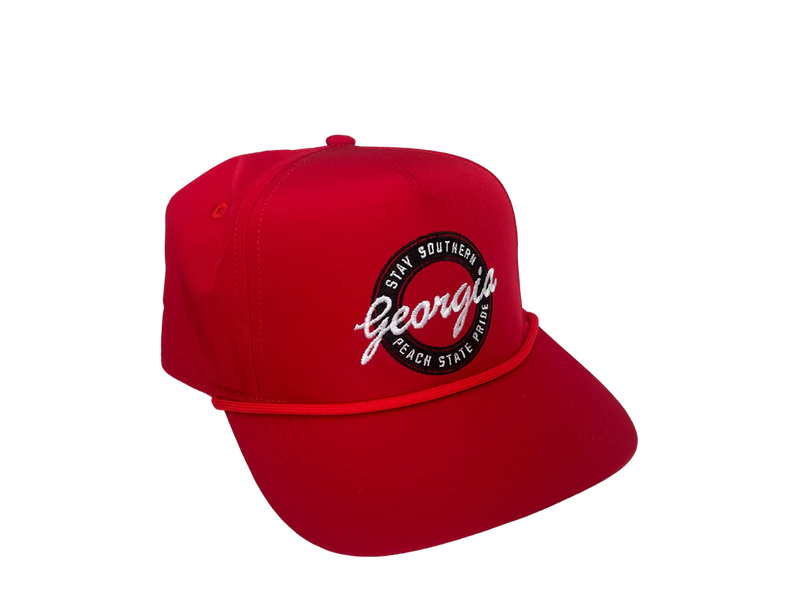 Retro Georgia Performance Hat • Red