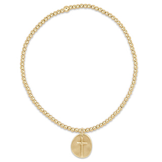 Extends Classic Gold 2mm Bracelet • Inspire Small Gold Disc