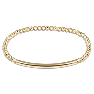 Classic Gold 3mm Bead Bracelet • Bliss Bar Smooth