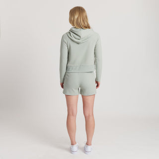 Reagan Relaxed Waffle Hoodie • Olive
