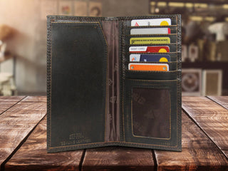 UGA Burnished Leather Roper Wallet