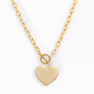 Ivana Heart Pendant Necklace • Gold