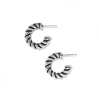 Interlok Twist Small Post Hoop Earring