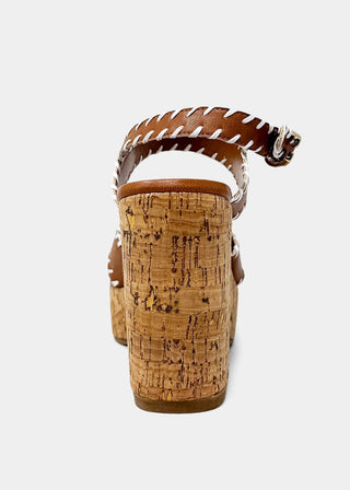 Jada Criss Cross Stitch Heel • Camel