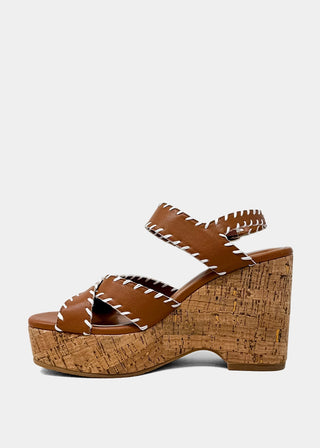 Jada Criss Cross Stitch Heel • Camel