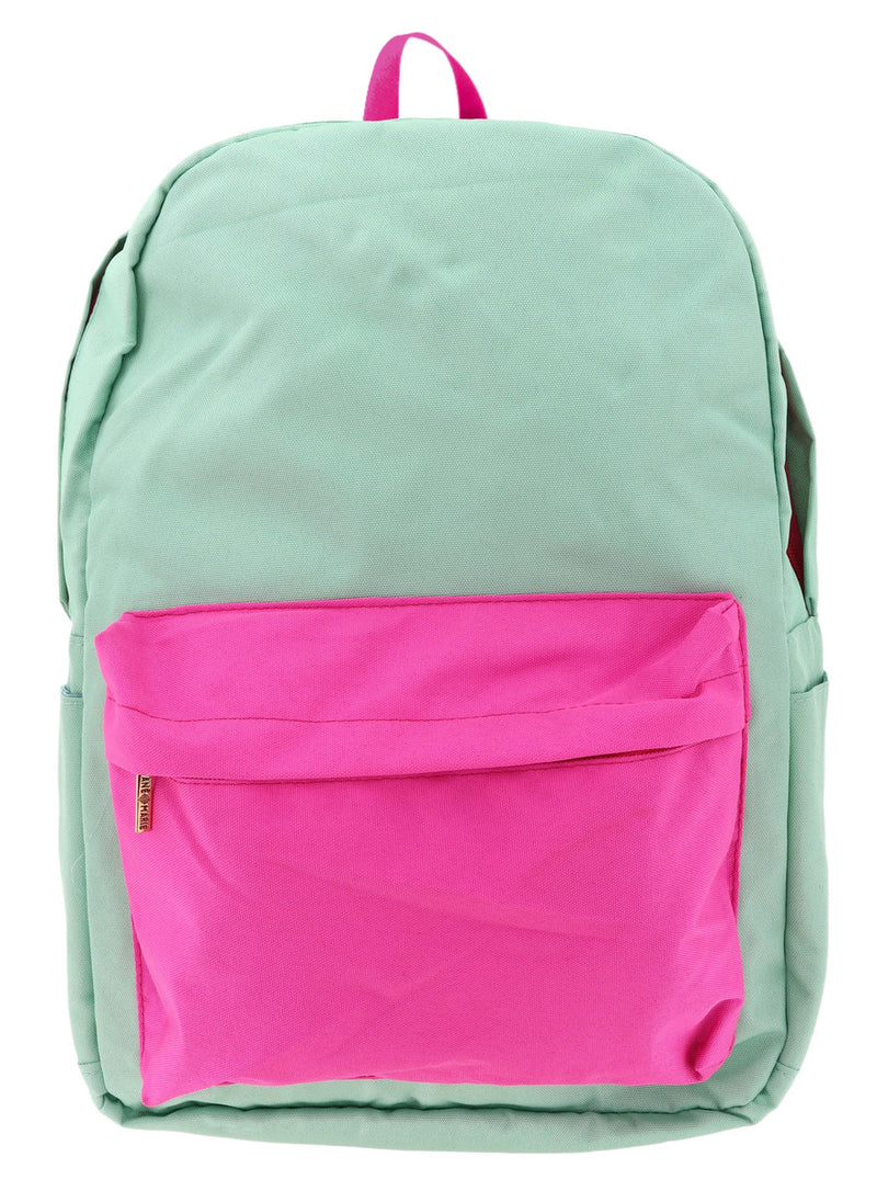 Colorblock Queen Backpack • Seafoam/Hot Pink