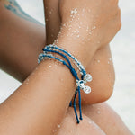 Signature Beaded Bracelet • Blue