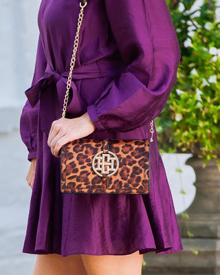 Cecilia Circle Logo Handbag • Spotted Saddle