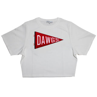 DAWGS Chenille Pennant Tee • White