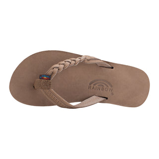 Kid's Flirty Braidy Sandal • Dark Brown