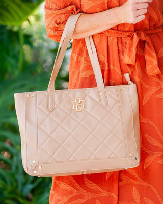 Sophie Zippered Tote • Latte LD