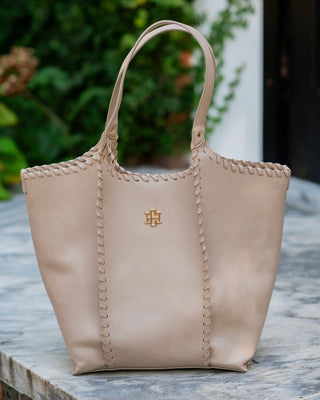 Emory Whipstitch Tote • Stone