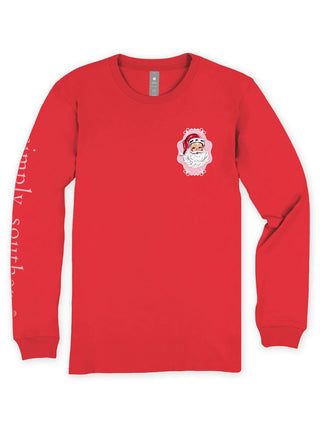 Cutie Santa Longsleeve Tee • Red