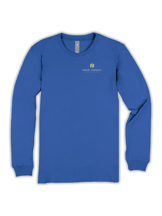Let Your Light Shine Long Sleeve Tee • Blue