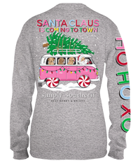 Youth • Santa Bus LS Tee • Heather Gray