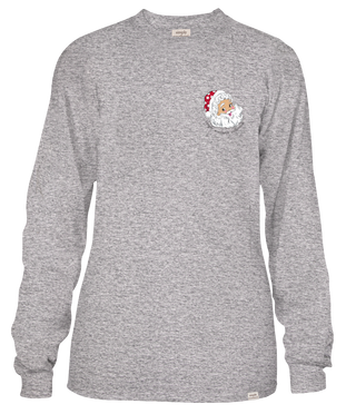 Youth • Santa Bus LS Tee • Heather Gray