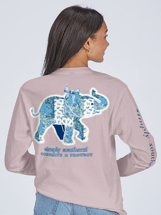 Simply Long Sleeve • Floral Elephant