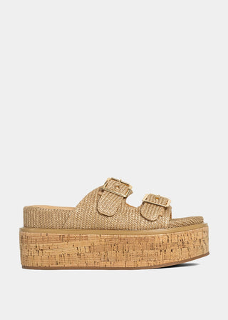 Lucinda Platform Shoe • Natural Woven