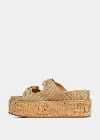 Lucinda Platform Shoe • Natural Woven