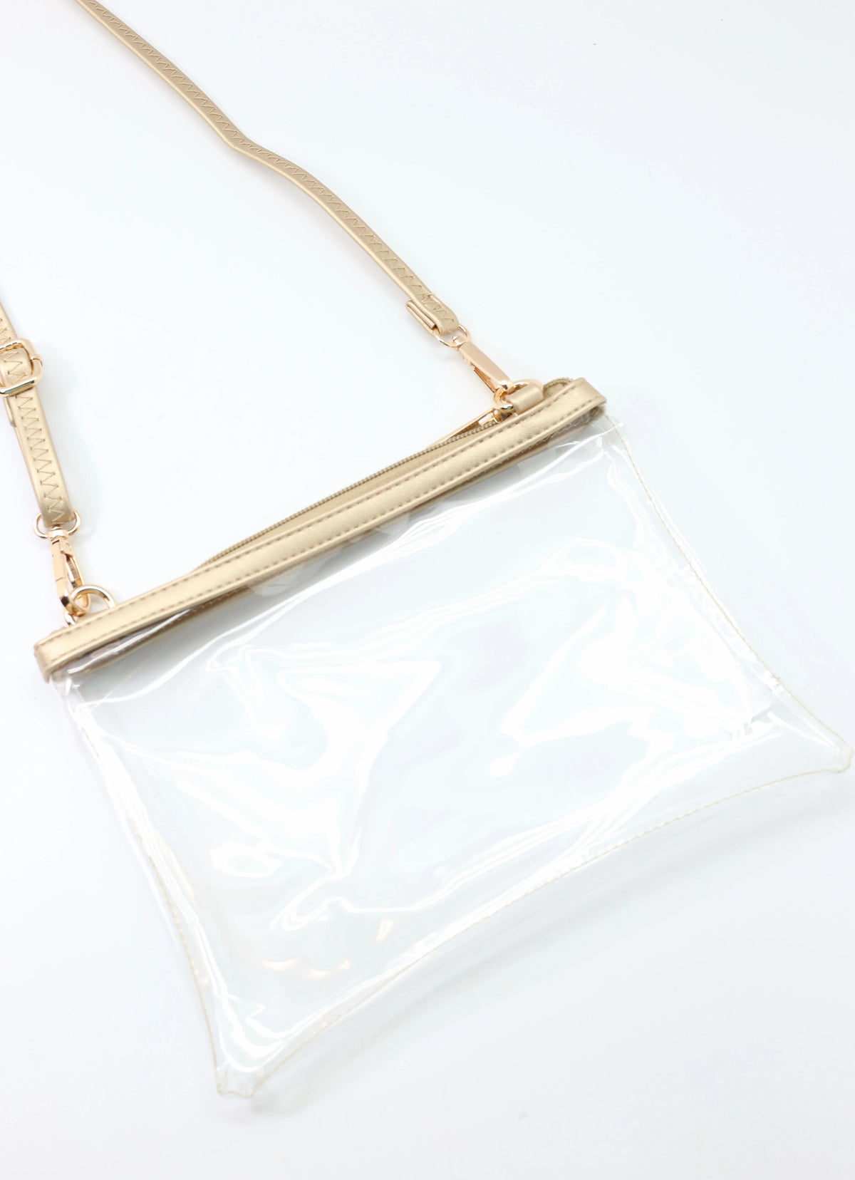 Scarlett Clear Crossbody • Gold