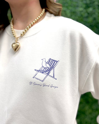 Live Like a Local Sweatshirt • White