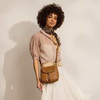 Fern Zip-Flap Crossbody • Timber Brown