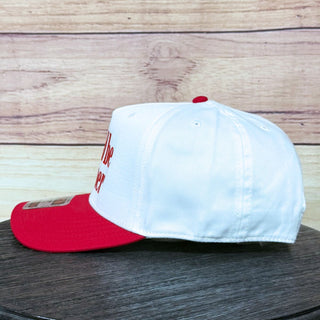 I Could Be Meaner Baseball Cap • White/Red