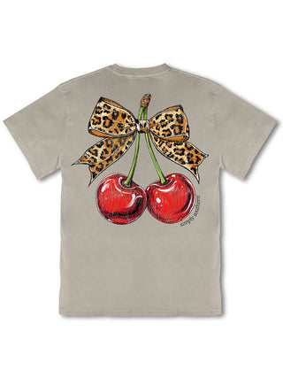 Mineral Wash Leopard Cherry Tee • Birch