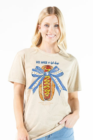 Mineral Wash Hot Dog Tee • Bone