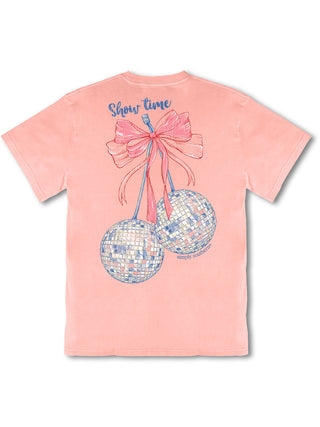Youth Mineral Wash Show Time Tee • Coral