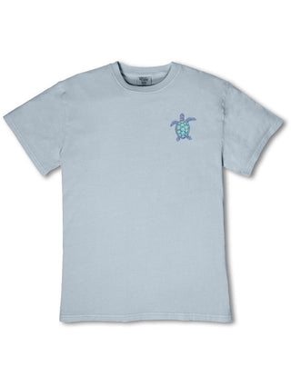 Mineral Wash Sea Turtle Tee • Ash Blue