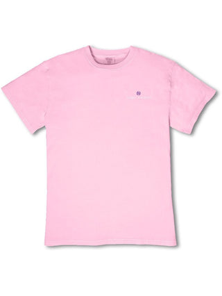 Mineral Wash Shell Bow Tee • Petal Pink