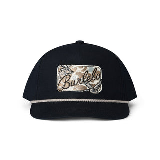 Snap Back Cap • Camo Patch Black