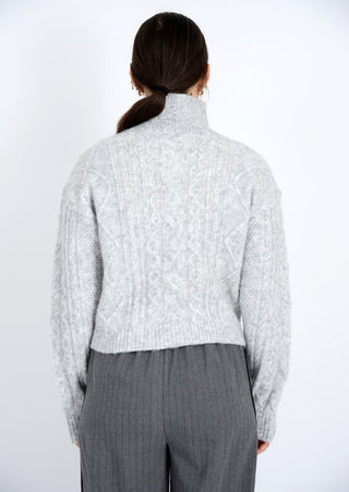 Erin Turtleneck Sweater • Gray