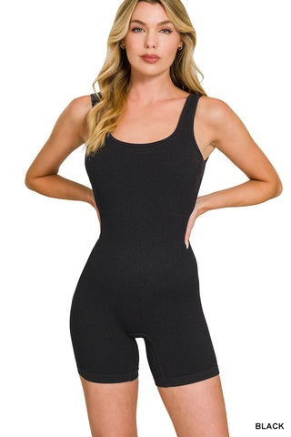 Beverly Seamless Body Suit • Black
