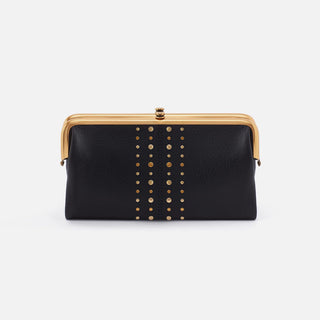 Lauren Clutch Wallet • Black with Studs