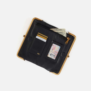 Lauren Clutch Wallet • Black with Studs