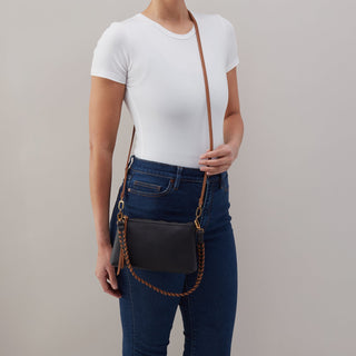 Darcy Crossbody • Black & Tan