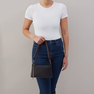 Darcy Crossbody • Black & Tan