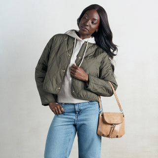 Fern Zip-Flap Crossbody • Whiskey